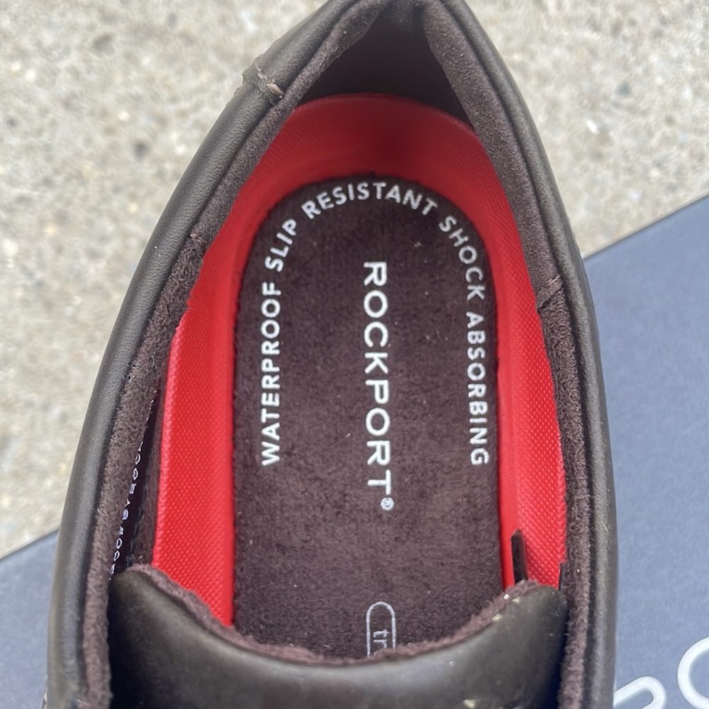 Rockport Dustyn Wingtip Hydro-Shield Mens Shoes NEW, 10, Dark Brown - Picture 6 of 6